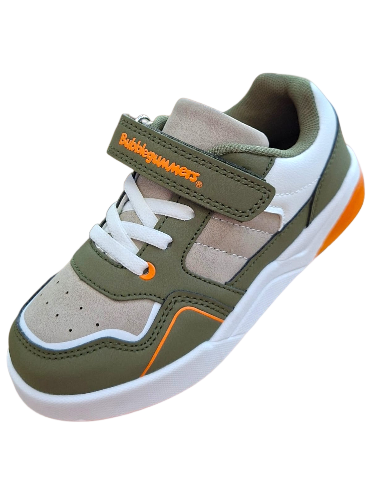 Tenis Bubblegummers Con Luces Verde Militar