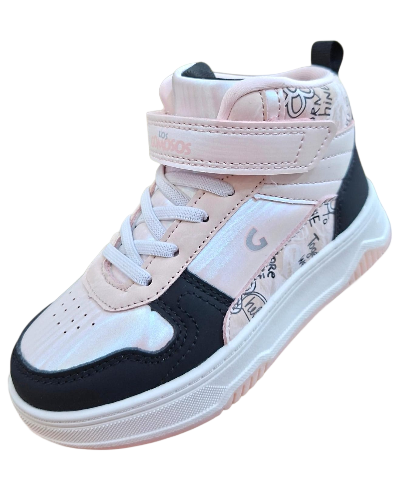 Tenis Los Gomosos Negro Rosa