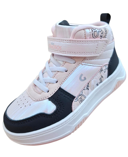 Tenis Los Gomosos Negro Rosa
