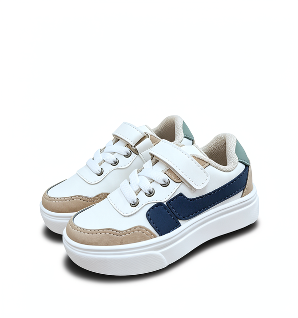 Tenis Bucaramanga Plataforma Beige Azul Verde