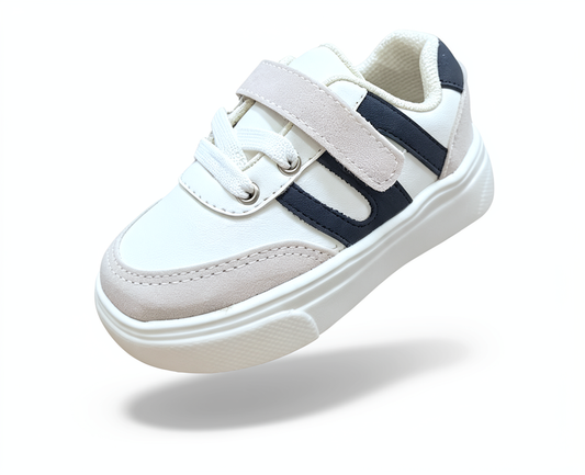 Tenis Bucaramanga Plataforma Blanco Azul Gris