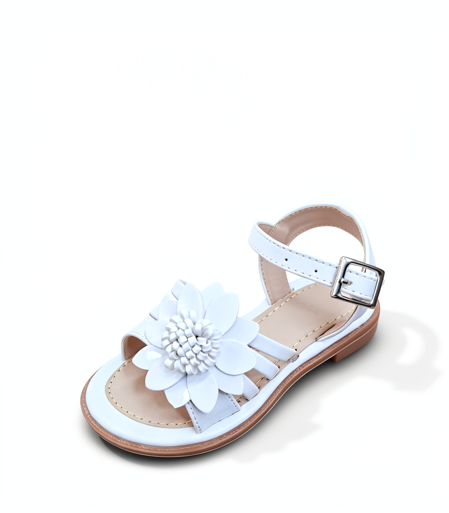 Sandalia Moritas Blanca Flor Grande