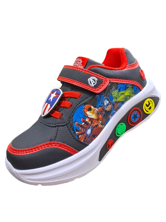 Tenis Bubblegummers Avengers con Luces